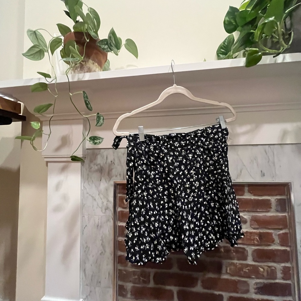 zara floral skirt